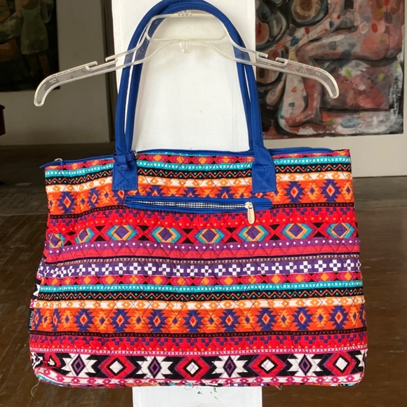 Western printed quilted tote - Picture 7 of 8